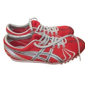 ASICS - Japan Thunder Running Track and Field Sneaker Shoes Spikes Red Size 9